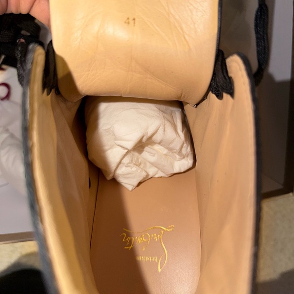 Christian Louboutin Black Studded Men's Sneakers - Picture 5 of 6